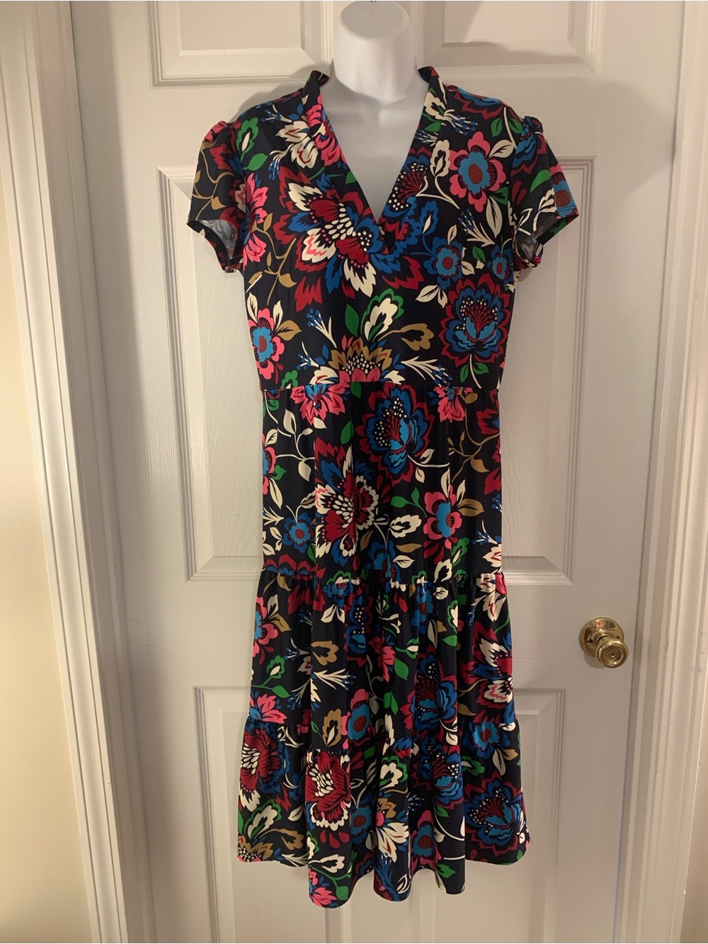 Jude Connally Libby Dress in Mod Garden Navy